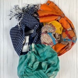 Bundle of 3 assorted scarves